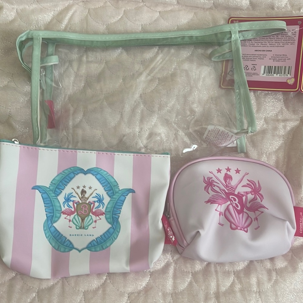 Barbie The Movie cosmetic bags